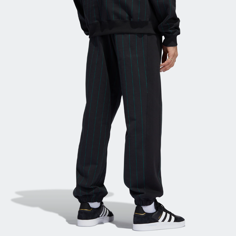 Men's adidas originals Stripe Bundle Feet Casual Sports Pants/Trousers/Joggers Black GR8788