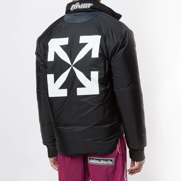 Off-White Arrows Print Reversible Puffer Jacket OMJA044E20LEA0011001