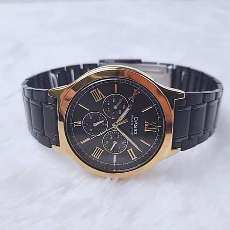 Casio Dress Classic Analog Watch 'Gold Black' MTP-V300GB-1A
