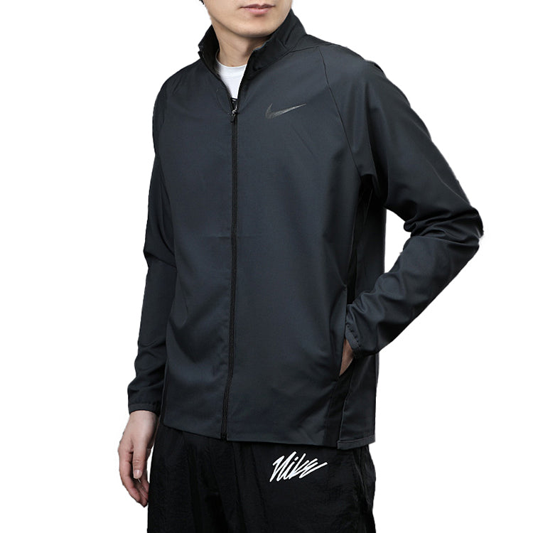 Nike Team Woven Stand Collar Training Jacket Coal Black 928011-060
