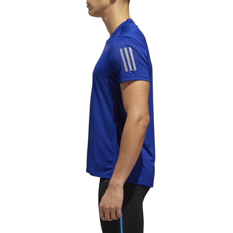 adidas Rs Cooler Ss M Running Sports Short Sleeve Navy Blue CZ5090