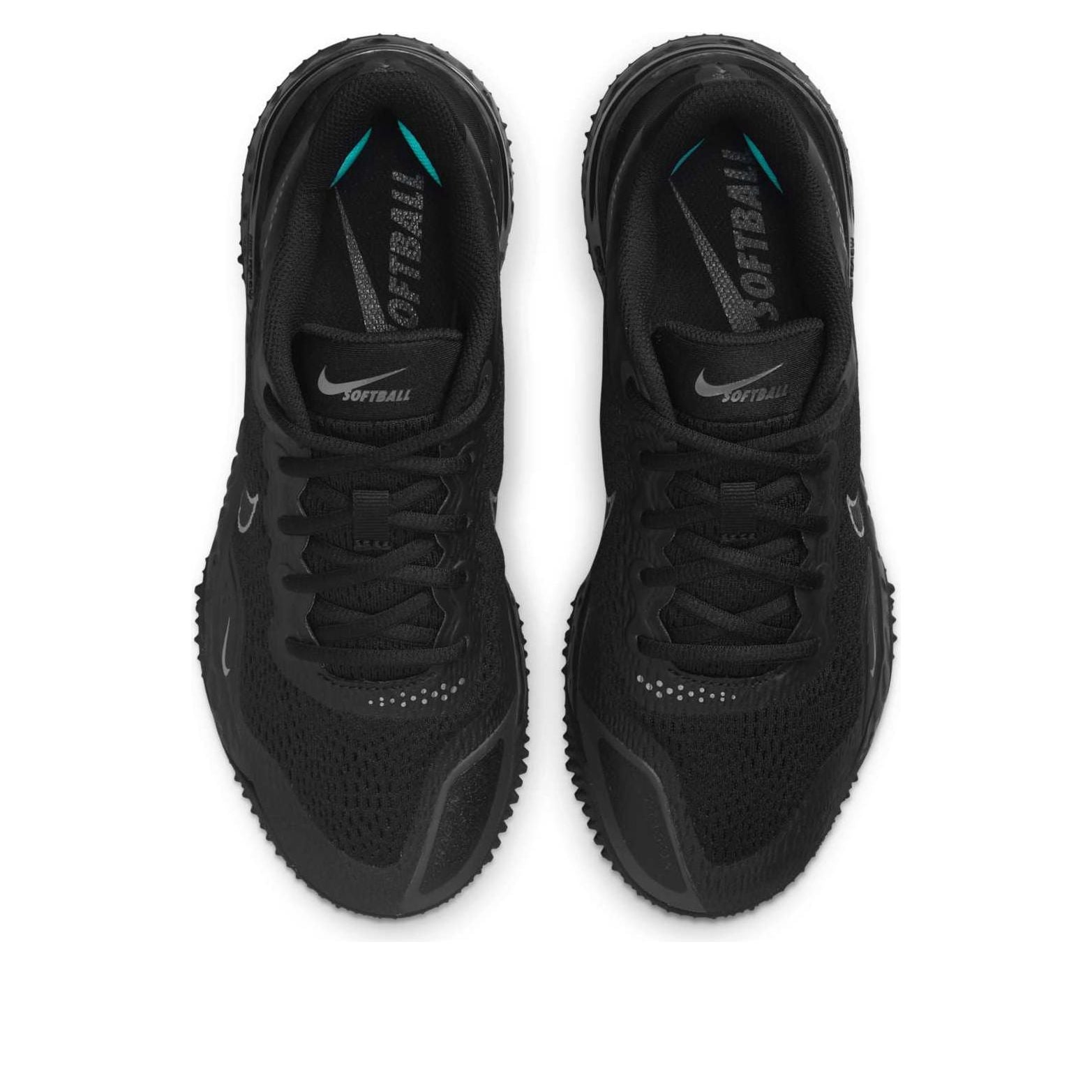 (WMNS) Nike Alpha Huarache Elite 3 Turf 'Black Metallic Dark Grey' CU8403-005