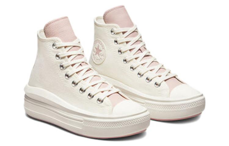 (WMNS) Converse Chuck Taylor All Star Move Platform High Top 'White Pink' A03722C