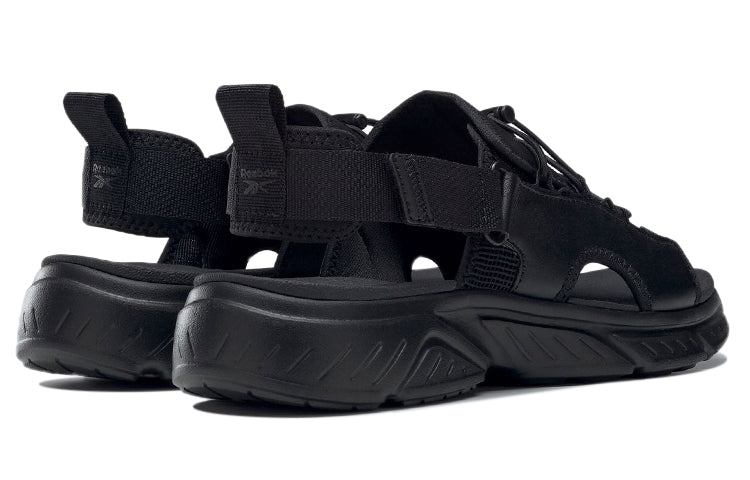 Reebok Hyperium Slides Athleisure Casual Sports Sandals Unisex Black GV7080