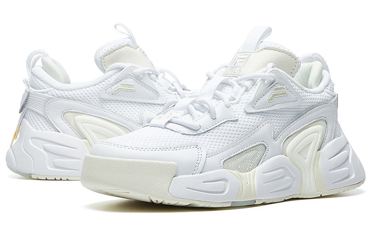(WMNS) FILA SWARM low swirl sneakers white F12W021213FWT
