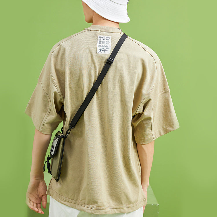 Li-Ning BADFIVE Loose Short Sleeve 'Khaki' AHSQ625-2