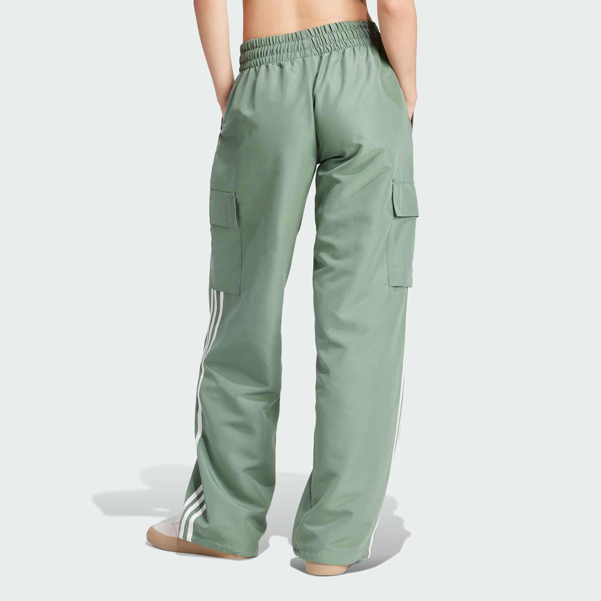 (WMNS) adidas Originals Adicolor Cargo Pants Asia Sizing 'Trace Green' IZ0716
