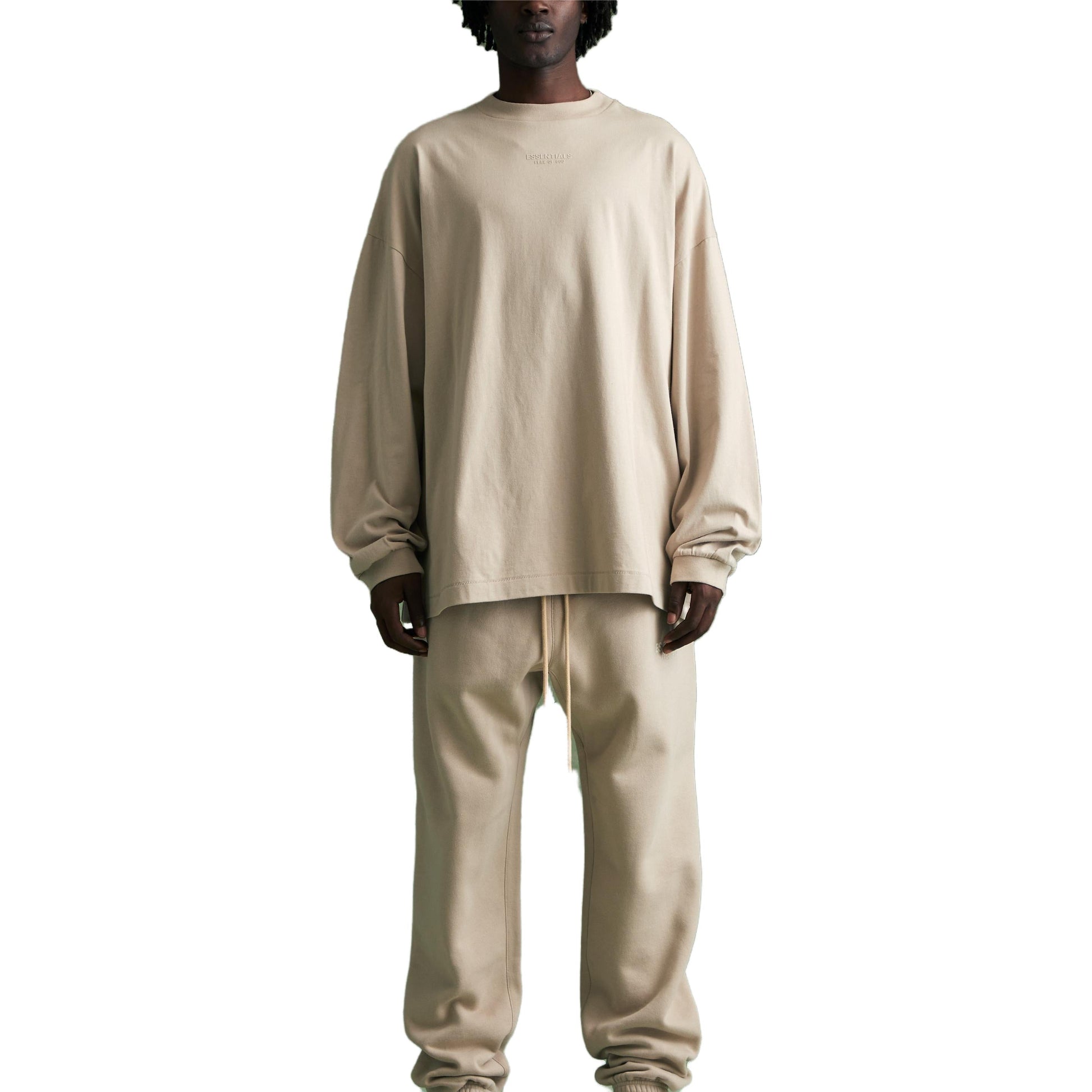 Fear of God Essentials FW23 Long Sleeve Tee 'Silver Cloud' 125BT232012F