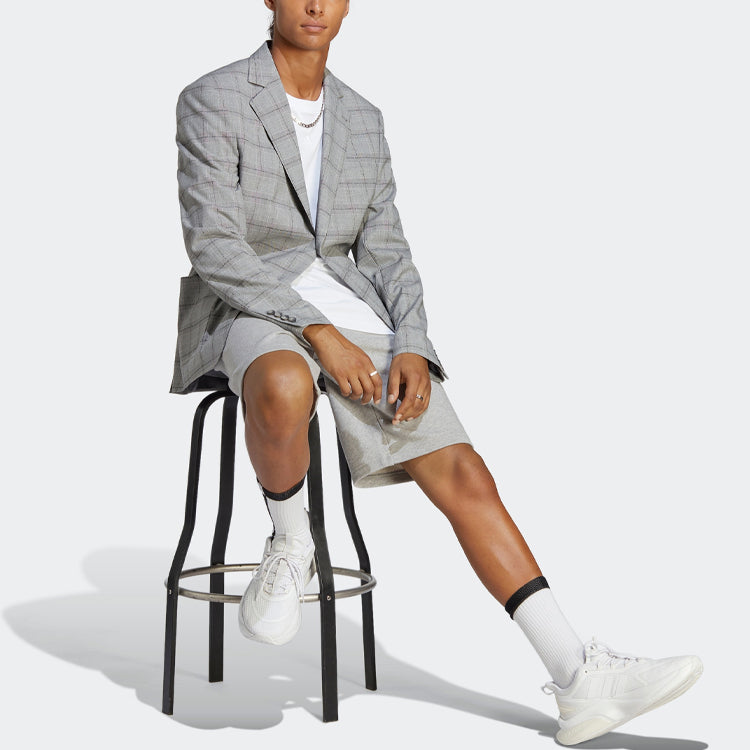 adidas Essentials Big Logo French Terry Shorts 'Grey' IC9403