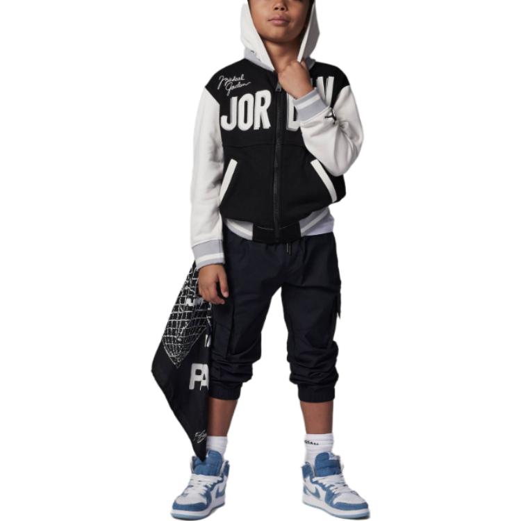 (GS) Air Jordan Logo Jacket 'Black' FJ6402-010