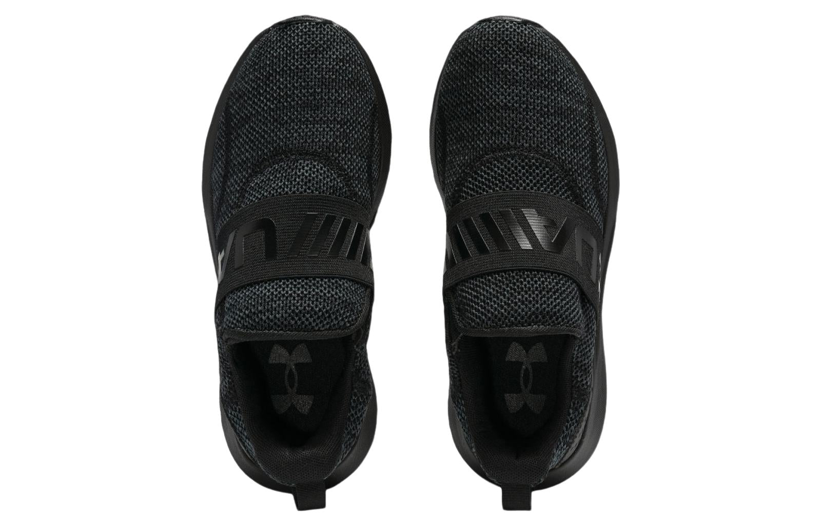 (WMNS) Under Armour Surge 3 Slip 'Triple Black' 3026507-002