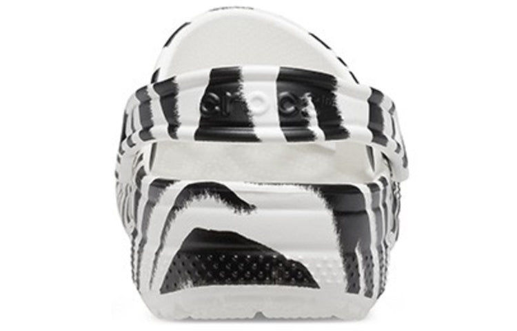 Crocs Classic Clog animal Printing Beach Sandals Black White 206676-1DE