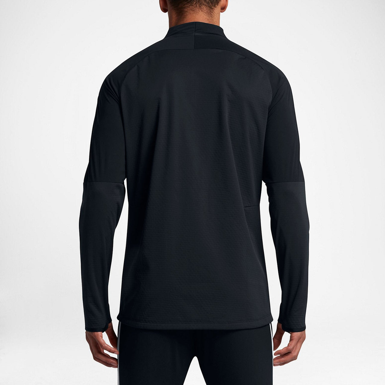 Nike Contrasting Colors High Collar Half Zipper Long Sleeves Hoodie 'Black' 807029-013