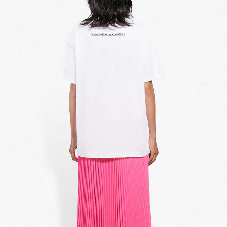 Balenciaga Printing Short Sleeve White 612965TJVL59040