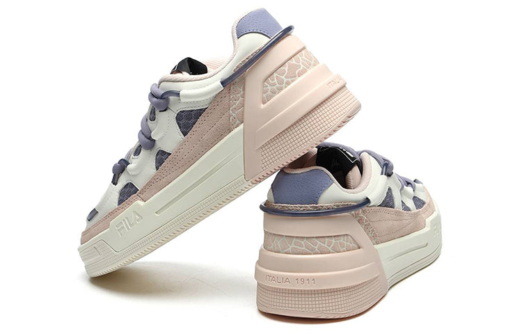 (WMNS) FILA Salto Shock Absorption Non-Slip Low Tops Retro Pink Blue F12W141225FVS