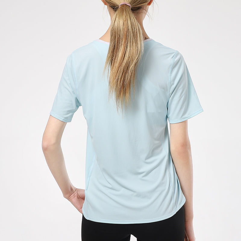 (WMNS) Nike Dri-FIT Training Sports Quick Dry Short Sleeve Blue CJ9445-474