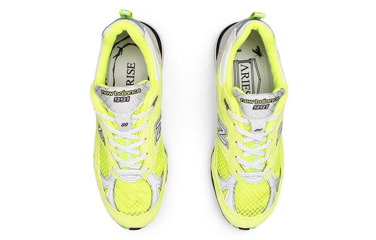 (WMNS) New Balance Aries x 991 Made in England 'Neon Yellow' W991AFL