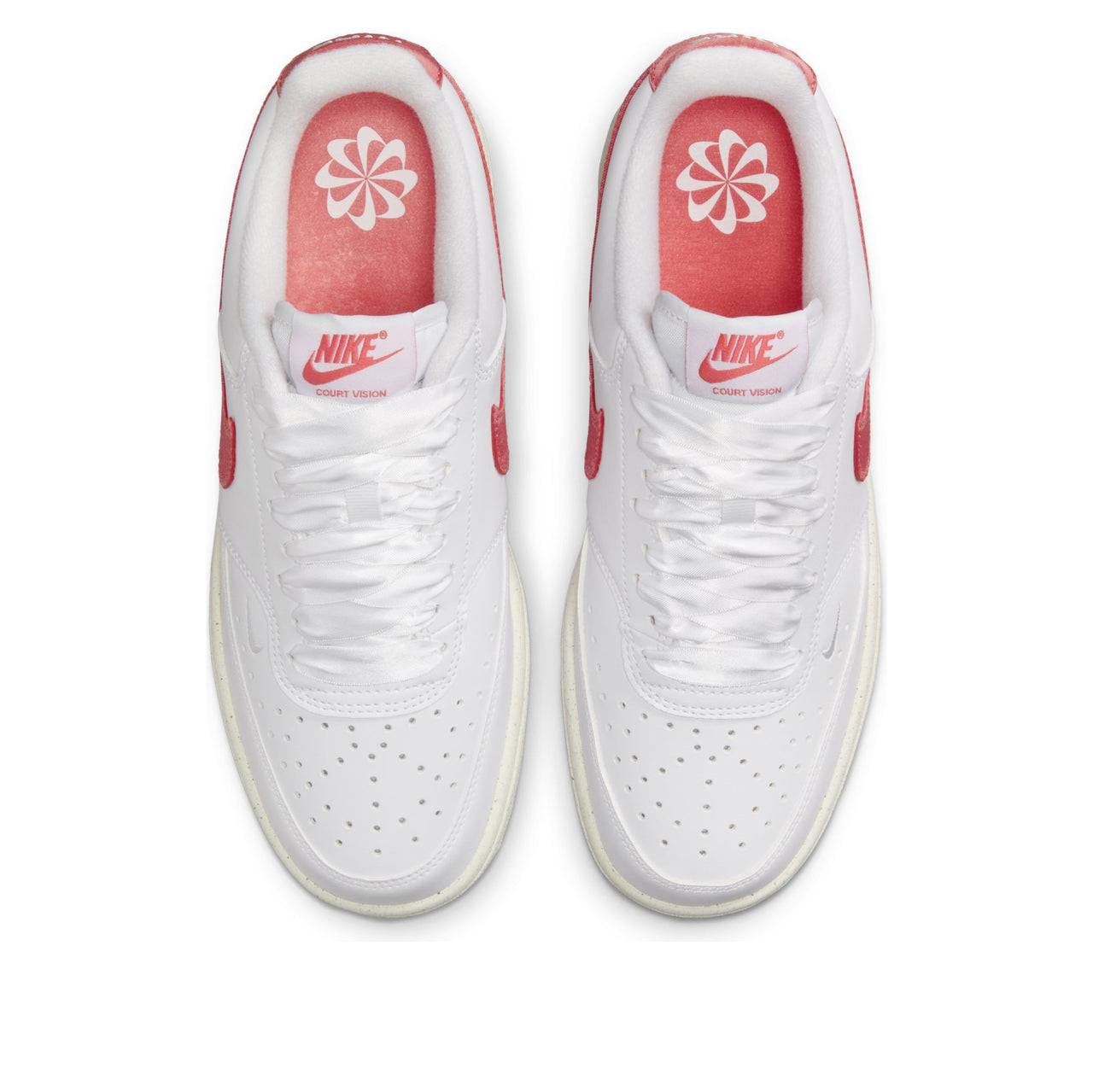 (WMNS) Nike Court Vision Low Next Nature 'White Sail Magic Ember' HV5246-100