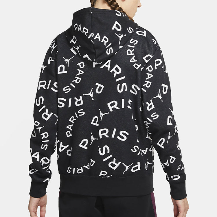 Air Jordan Paris Saint-Germain 21/22 Hoodie 'Black' CV9954-010