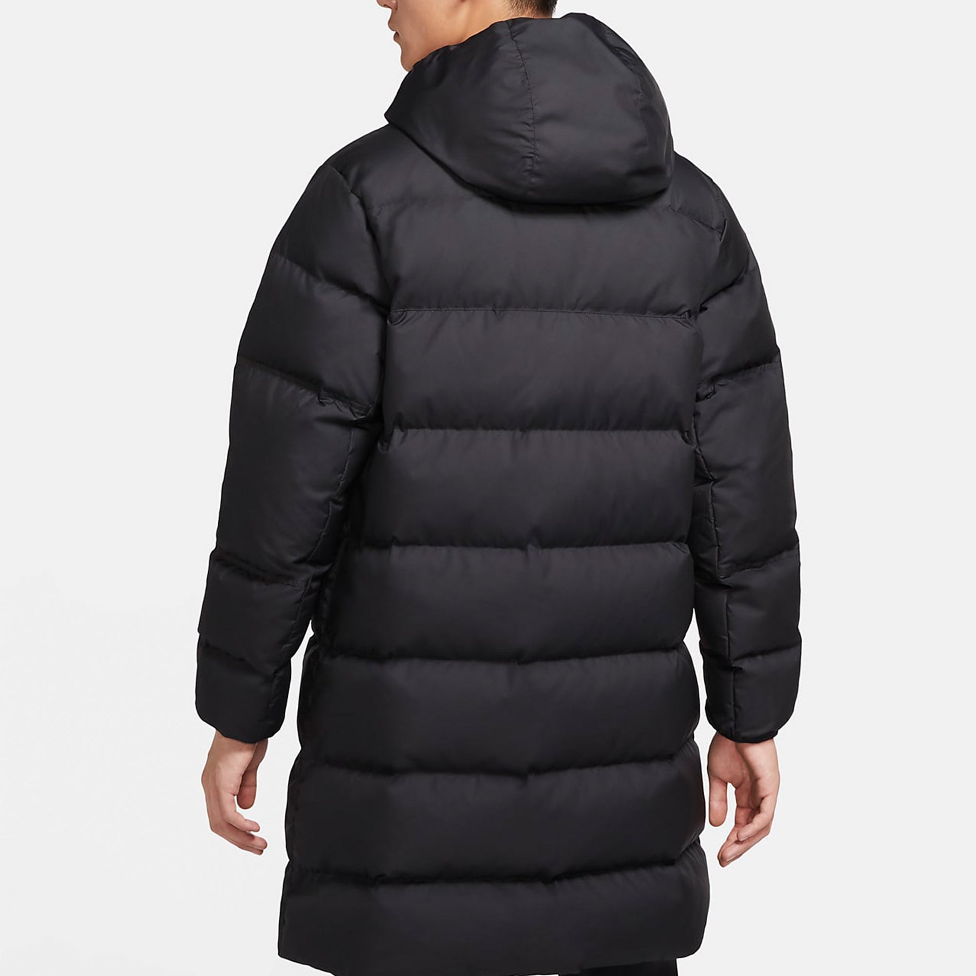 Nike Sportswear Down-fill Windrunner Stay Warm Windproof mid-length hooded down Jacket Black CU4409-010
