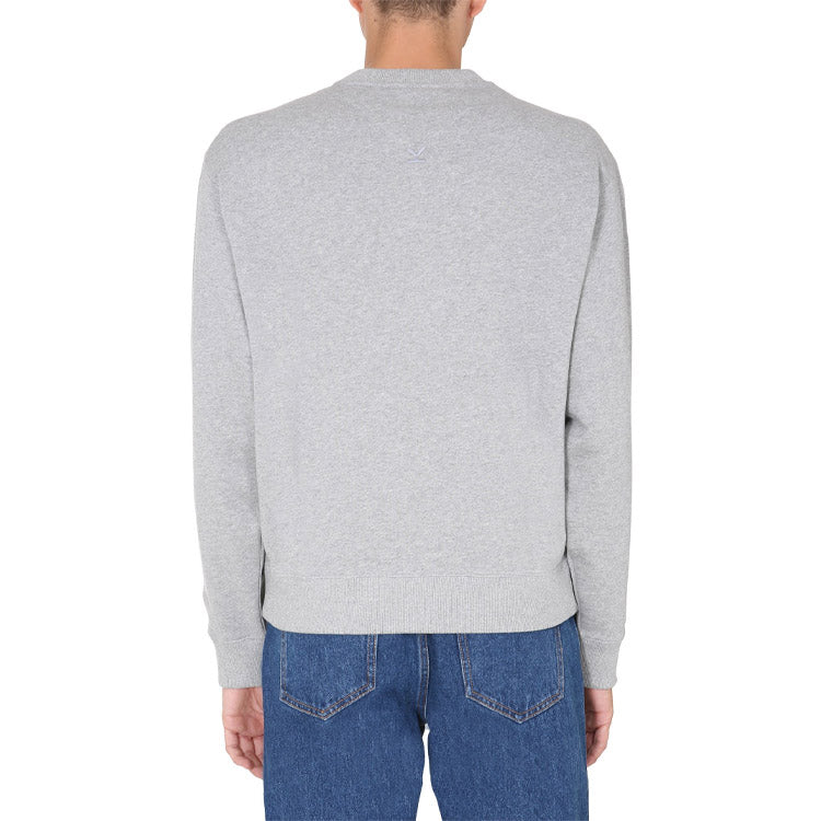 KENZO Small Tiger Head Round Collar Long Sleeve Sports Male Grey FA65SW0034MD-94
