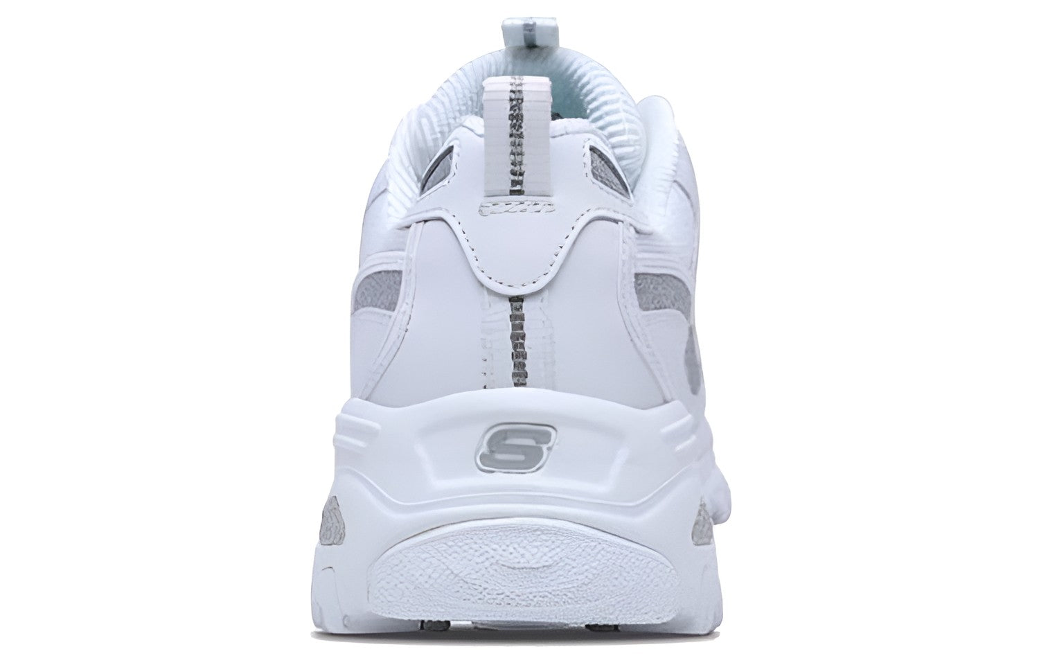 (WMNS) Skechers D'lites-Now & Then 'White Silver' 11923-WSL