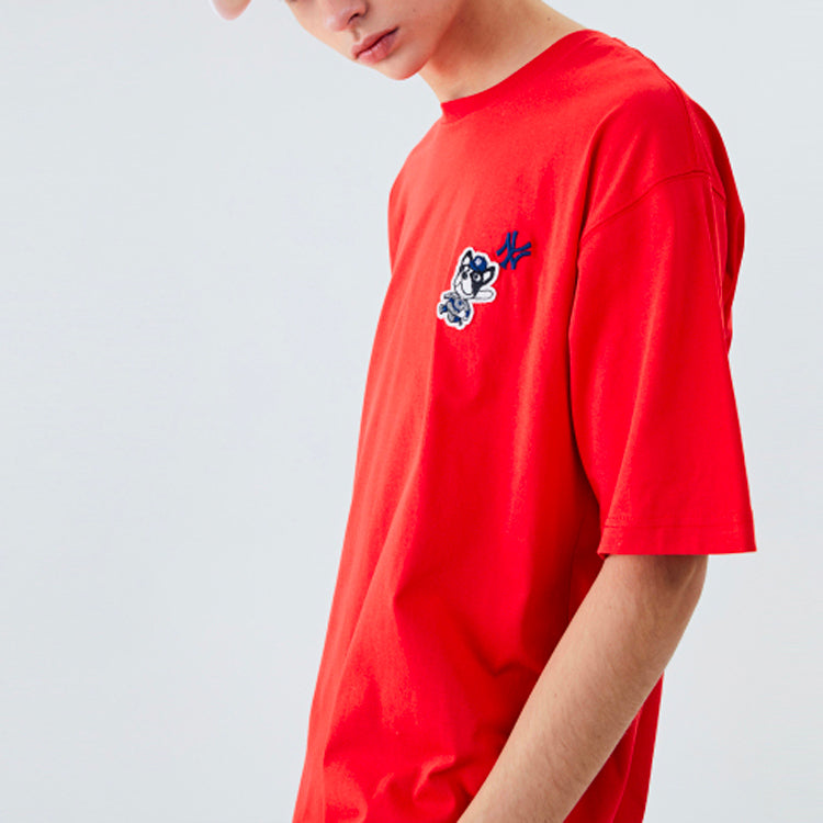 MLB Unisex New York Yankees Cartoon Series Printing Tee Red 31TSCM031-50R