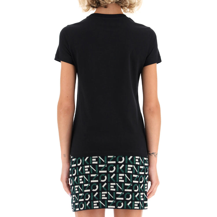 KENZO SS21 Logo Round Neck Short Sleeve Black FB52TS8434SA-99