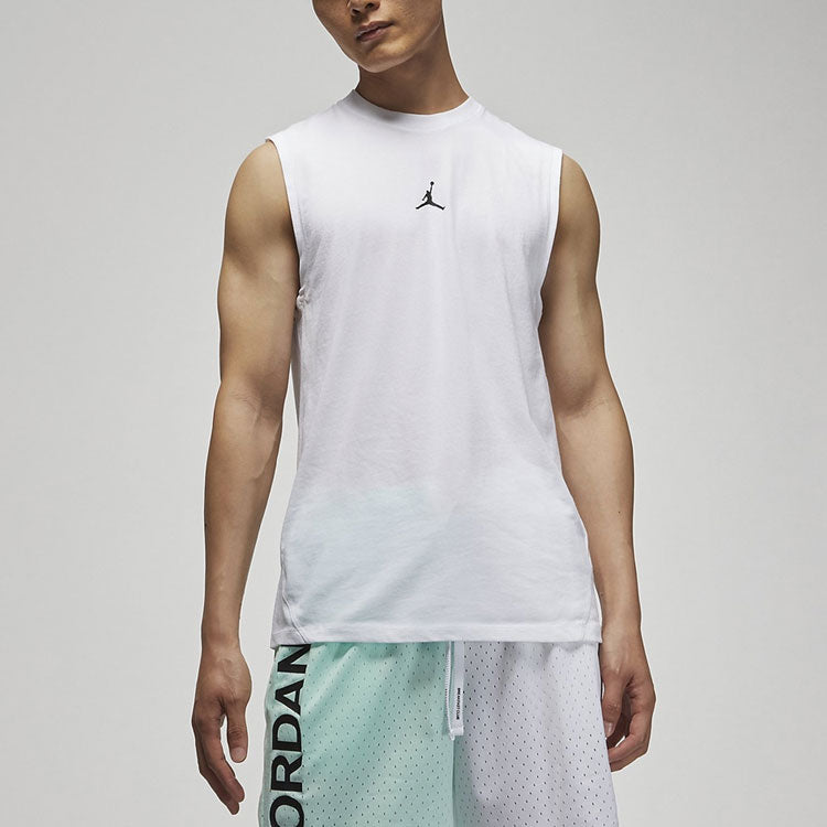 Air Jordan Casual Breathable Running Solid Color Sports Basketball Breathable Vest White DM1828-100