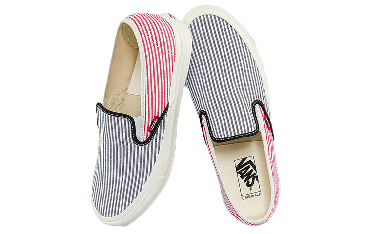 Vans Style 48 LX Casual Fashion Skate Shoes Unisex Blue Pink Stripe 'Blue Pink' VN0A4UVFAR7