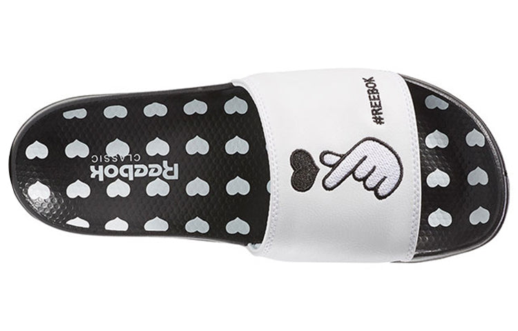 Reebok Classic Love Black White Slippers EF8146