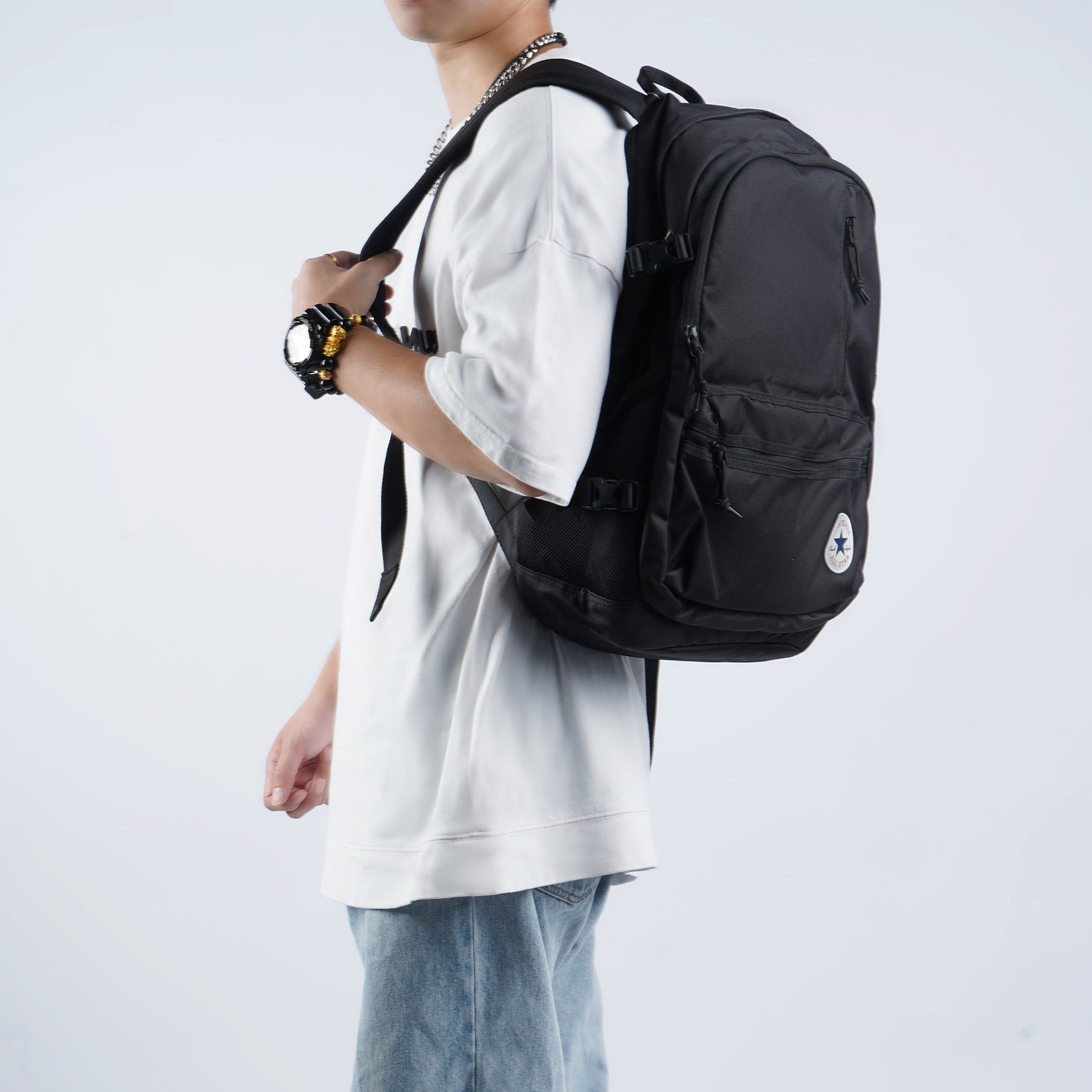 Converse Straight Edge Backpack 'Black' 10021138-A01