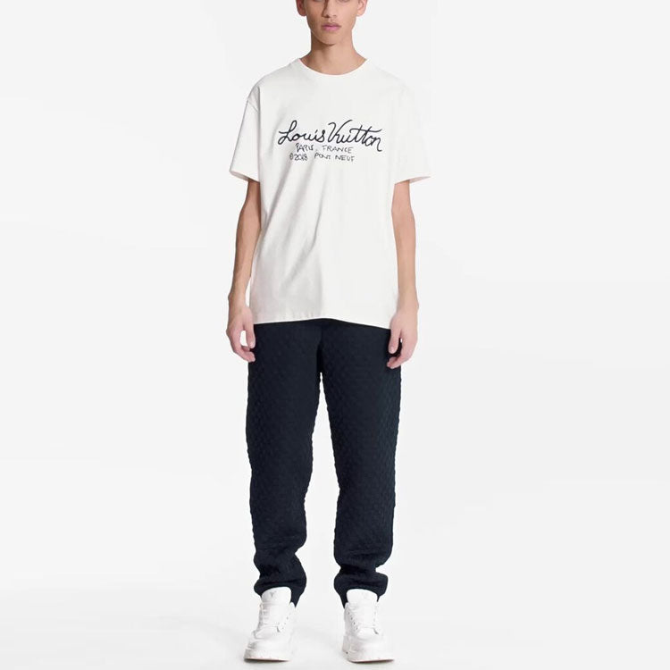 LOUIS VUITTON LV Featured Embroidered For Men White 1A7XNE