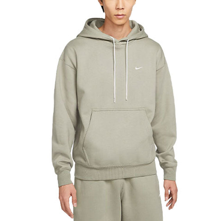 Men's Nike Logo Embroidered Solid Color Fleece Lined Green DA0316-320