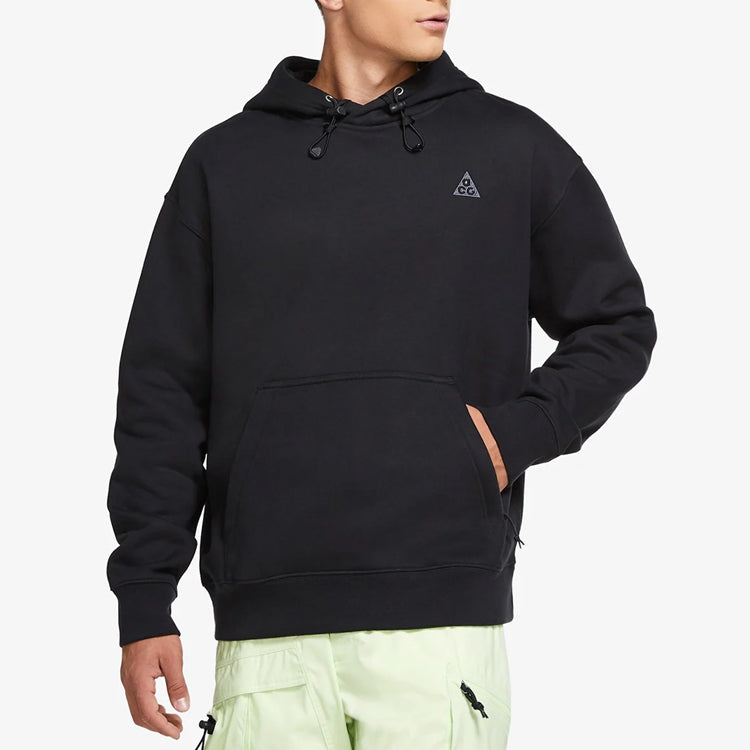 Nike ACG Embroidered Logo hooded Pullover Long Sleeves Black CW4490-010