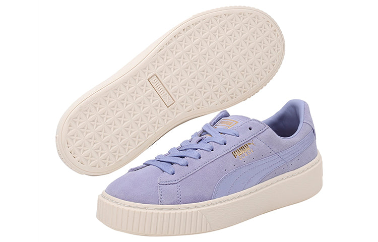 (WMNS) PUMA Suede Platform Satin Purple 365828-01