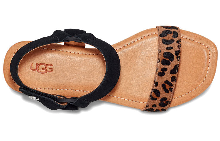(WMNS) UGG Rynell Leopard 'Brown Black' 1118470-BKT
