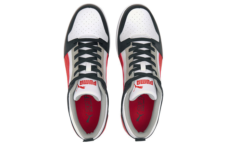 PUMA Rebound Lay Up Lo SL Black/White/Red Low Board Shoes 369866-09