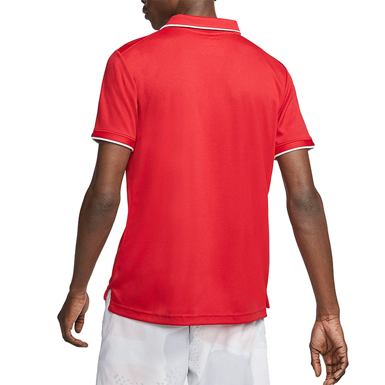 Nike Court Dri-FIT Tennis lapel Red White Redwhite 939138-687