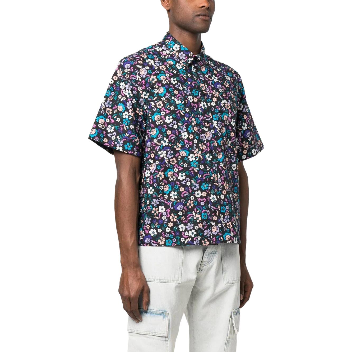 Off-White SS23 Flowers Summer Cotton Shirt OMGG002S23FAB0018400