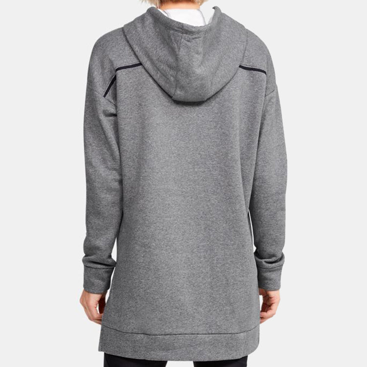 (WMNS) Under Armour Rival Fleece hooded Sports Gray 1344401-010