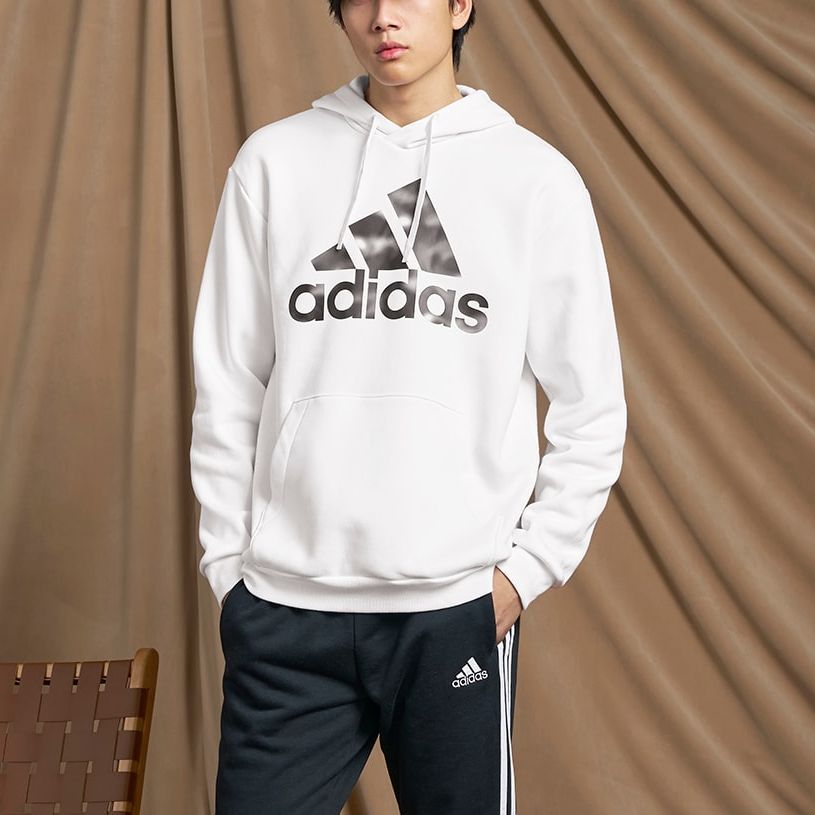 adidas Camo Print French Terry Hoodie 'White' HL6932