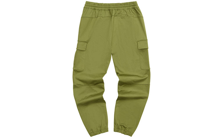 Skechers Logo Printed Workwear Straight Pant 'Grey Black Green' L321M192
