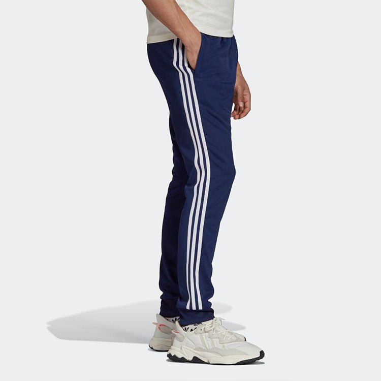 Men's adidas originals Stripe Casual Bundle Feet Sports Pants/Trousers/Joggers Blue H06714