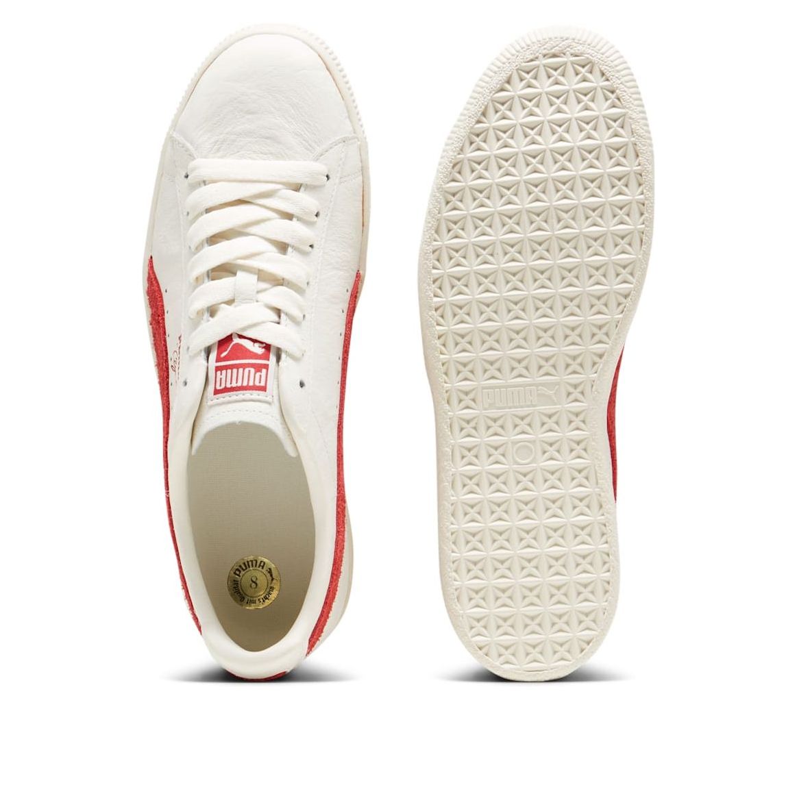 PUMA Clyde Neverworn 3 'White Club Red' 396489-01