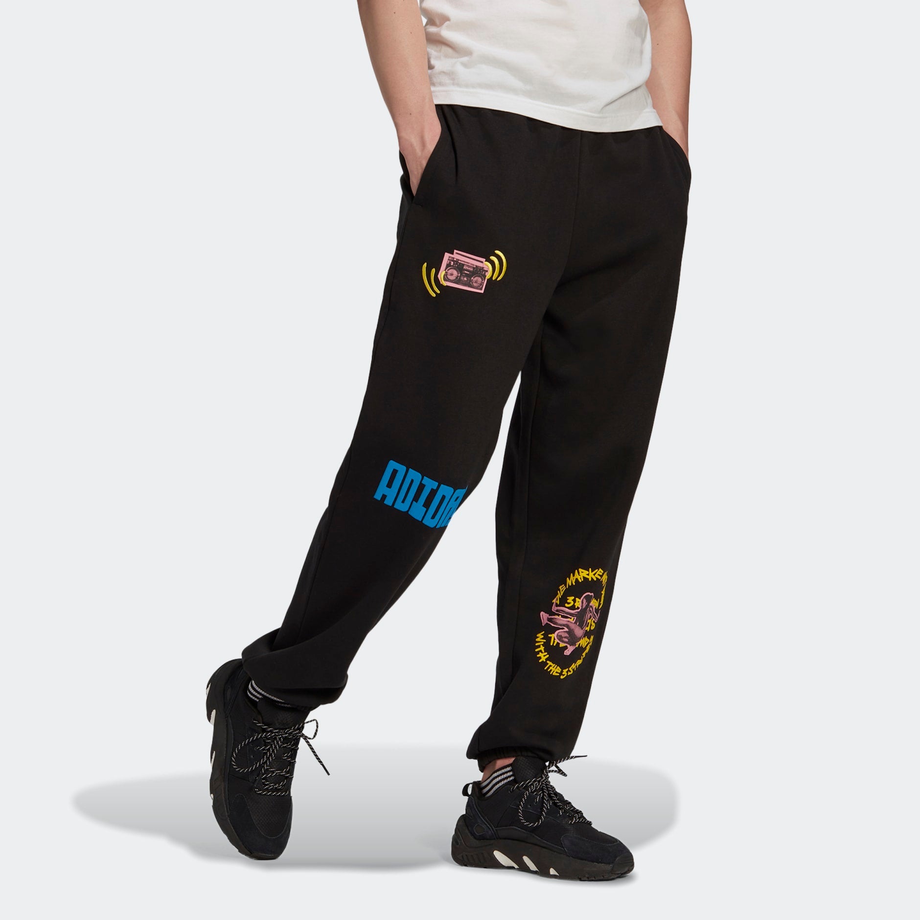 adidas Graphics Unite Sweat Pants 'Black' HL9259