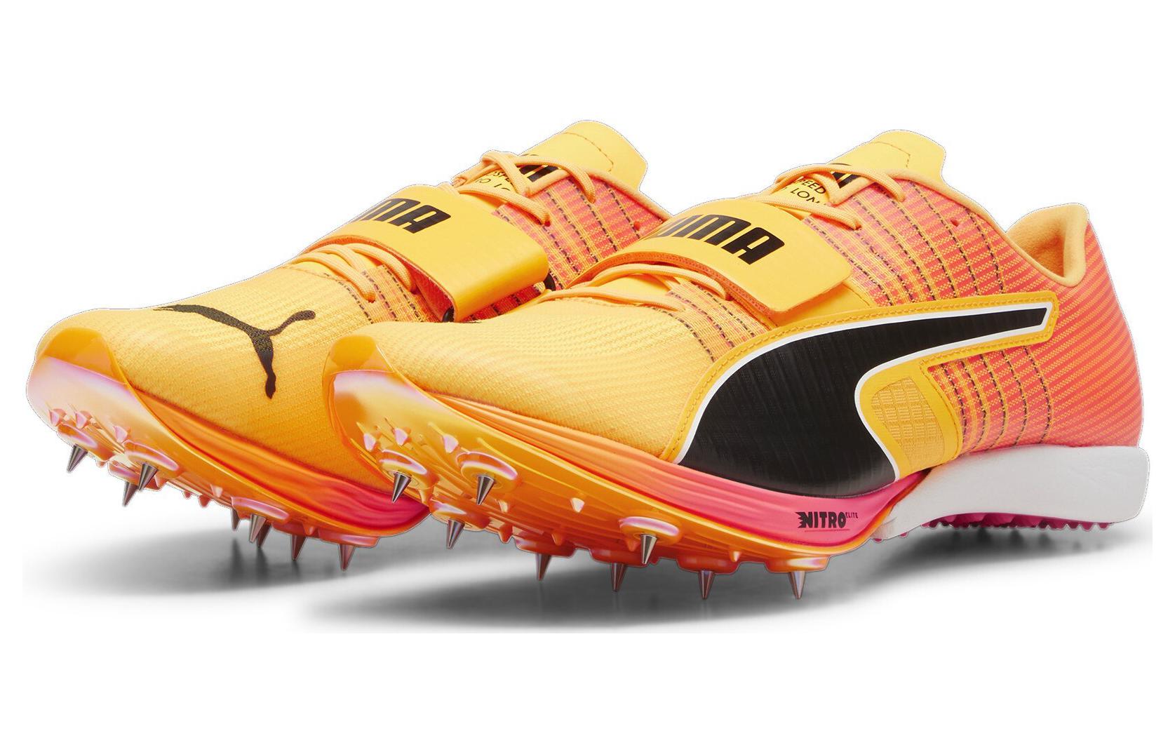 PUMA EvoSPEED Long Jump Nitro 2 Cleats 'Orange Black' 378965-01