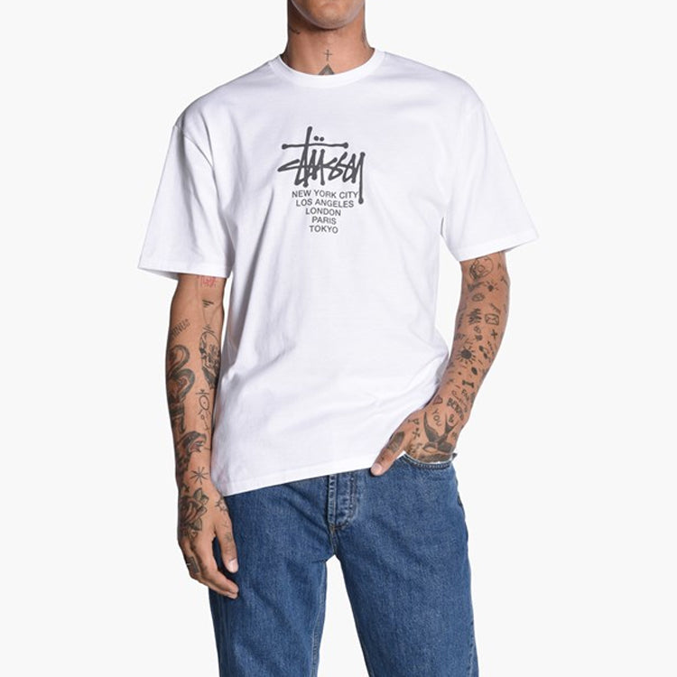 Stussy Classic Printing Short Sleeve Unisex White 1904062