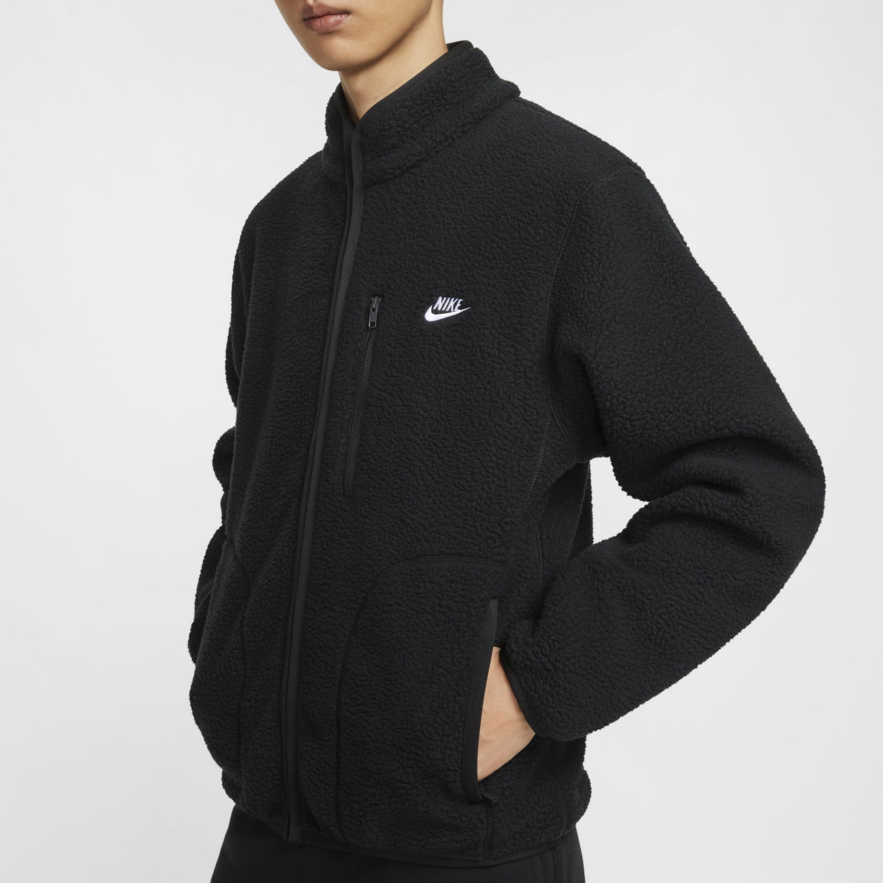 Nike Sportswear Club Fleece Jacket Asia Sizing 'Black' FZ0889-010