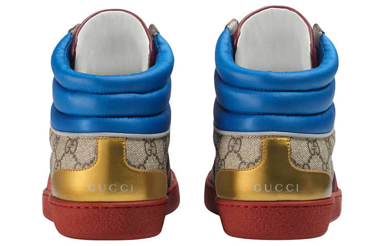 Gucci Ace GG High Top 'Blue Beige' 555144-92T20-9794